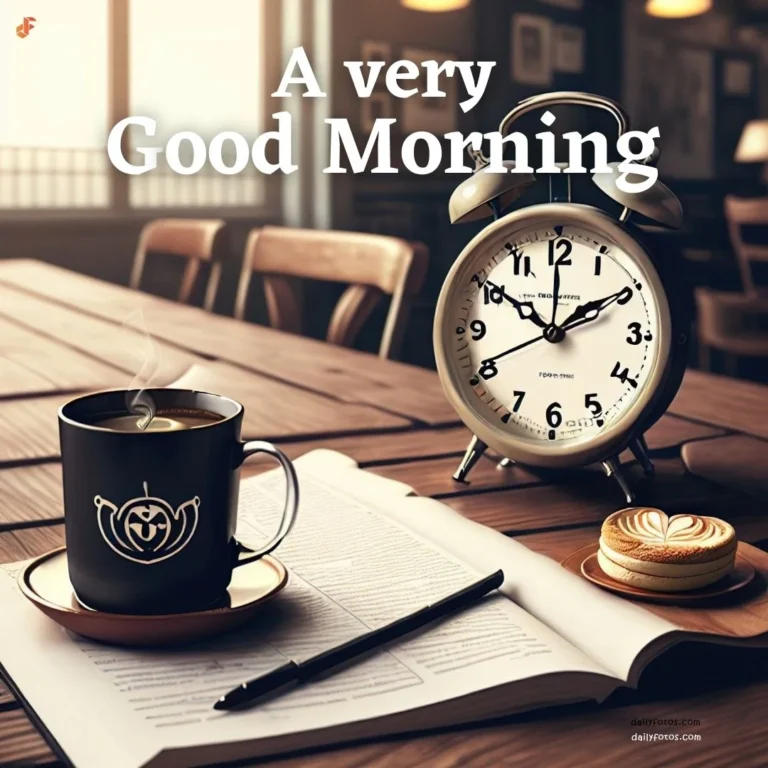 Coffee and clock good morning 2