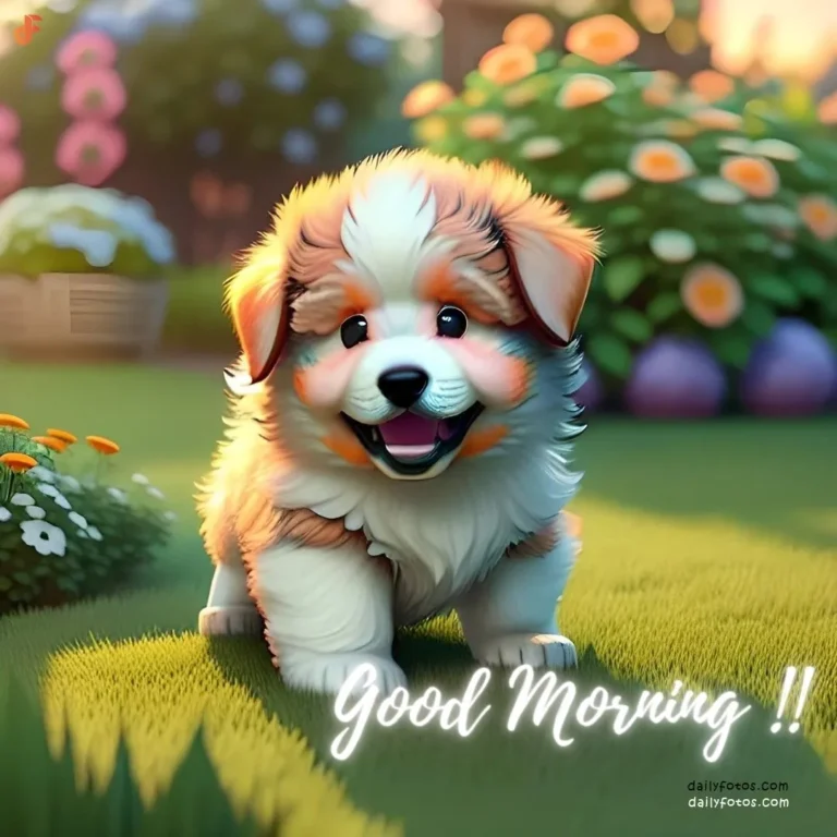 puppy 1 good morning