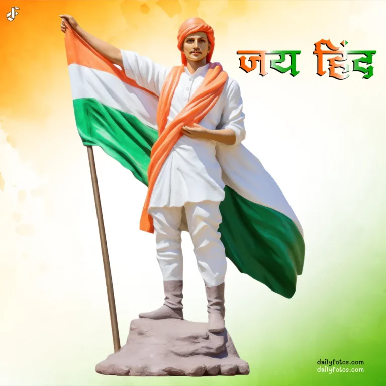 15 august images man holding indian flag independence day dp for whatsapp jai hind