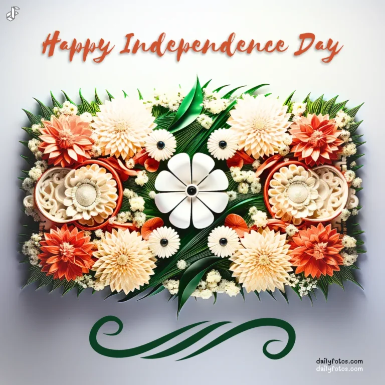 Flowers of indian tricolor 15 august images happy independence day image 15 August Picture
