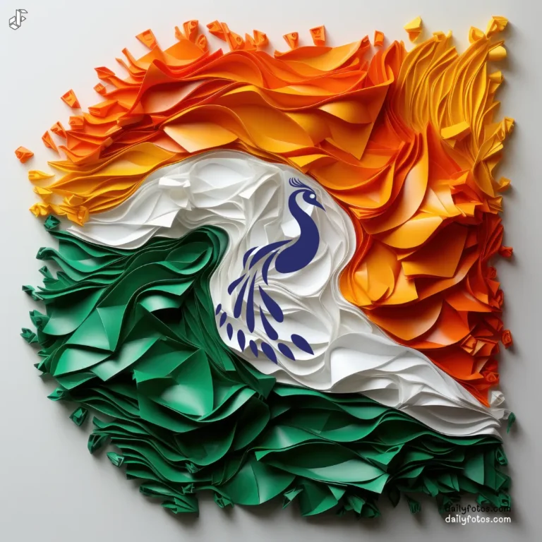 Indias 76th Independence Day 2023 abstract art 15 August Picture WhatsApp DP