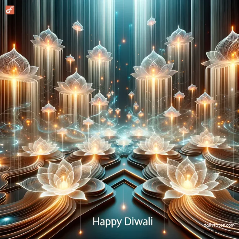 3d glowing lotuses abstract diwali art best diwali status for whatsapp diwali crackers image