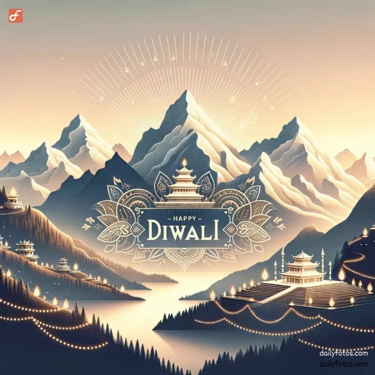 artistic mountain and decorated valley happy diwali image 2023 best diwali image