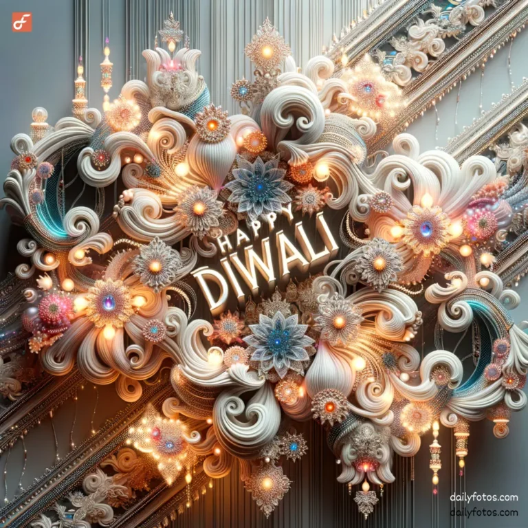 diwali decoration with gems and lights ai art happy diwali text in 3d best diwali image for whatsapp