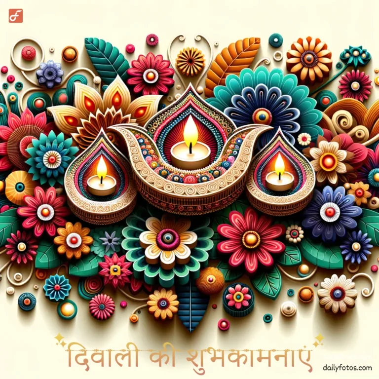 unique 3d paper flowers and diya art diwali image best diwali wishes